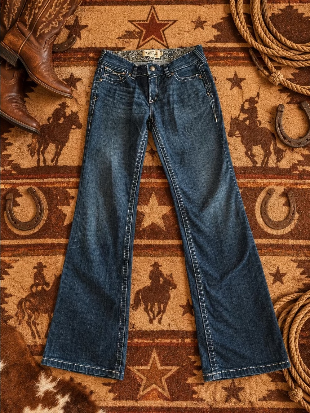 Ariat REAL Riding Jean Whipstitch — Women’s Size 31L Flared